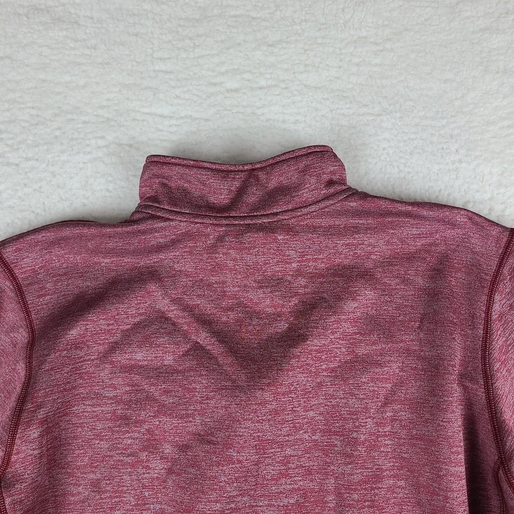 Adidas Sweater Mens XL Red Climawarm‎ Team Issue Quarter Zip Sweatshirt